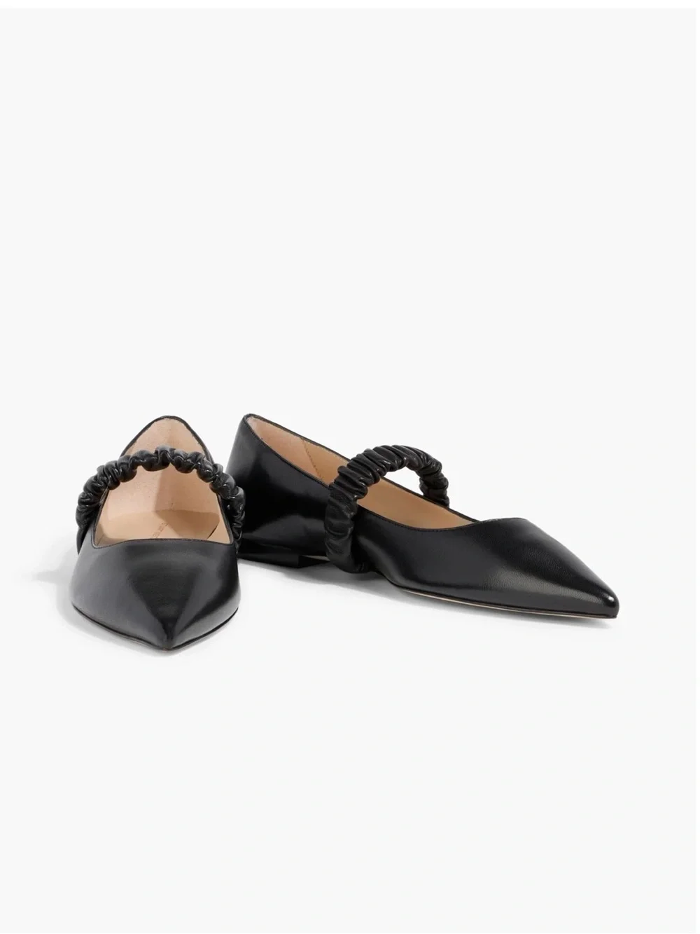 STUART WEITZMAN Maxine leather point-toe flats Black Pointed-Toe Mary Jane 5.5